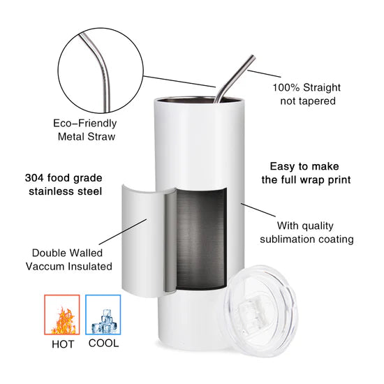 20 oz Skinny Tumbler Blank