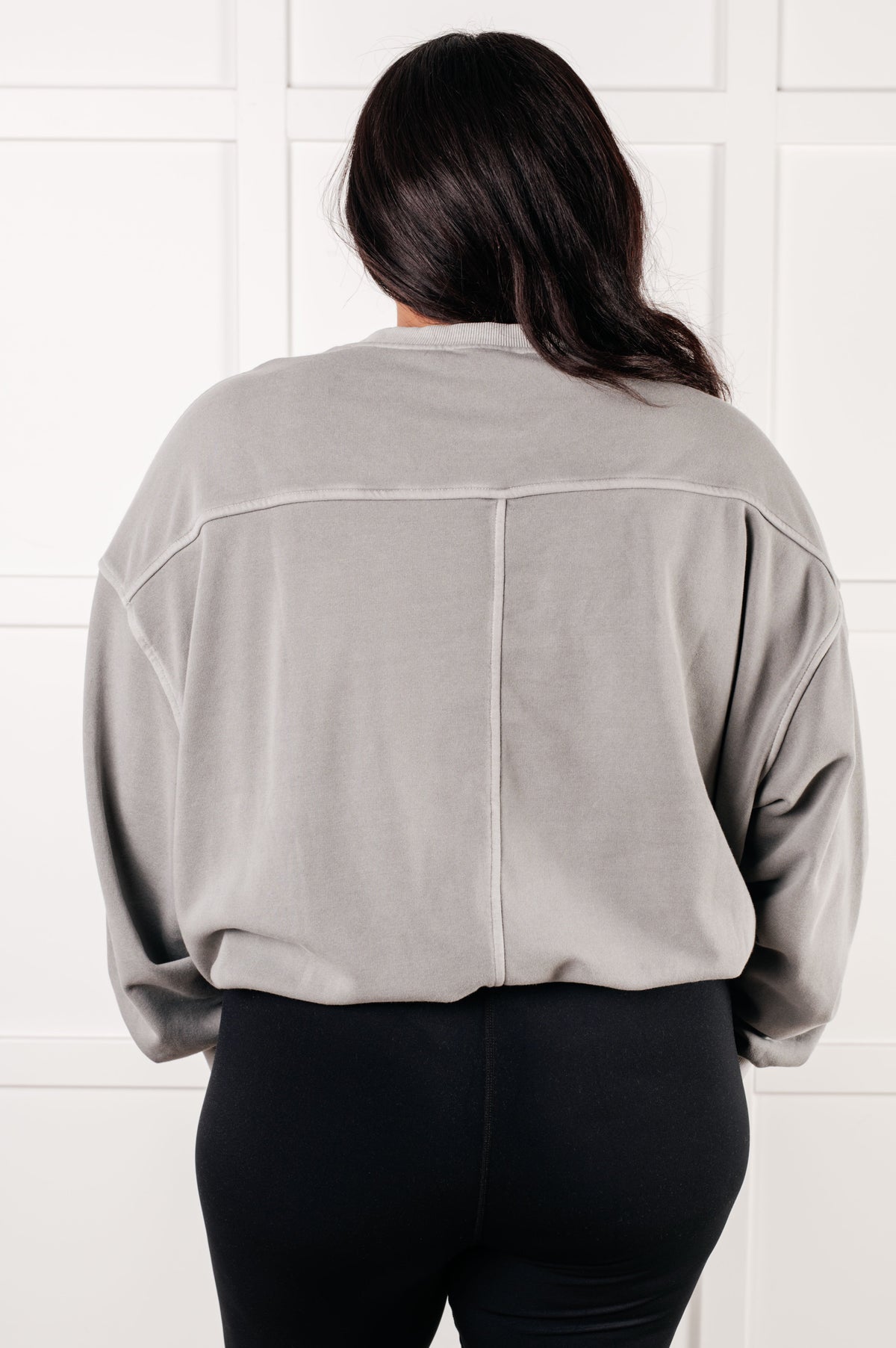 Beyond the Basics Pullover in Sleet, fleece – alternate view 8