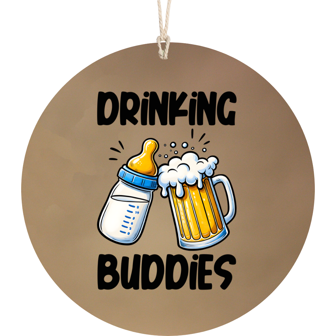 Drinking Buddies Car Freshener car freshie Tea Shirt Shoppe