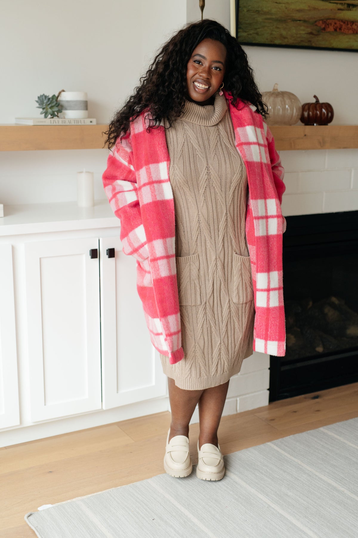 Bundled Beauty Turtleneck Sweater Dress in knit – alternate view 3