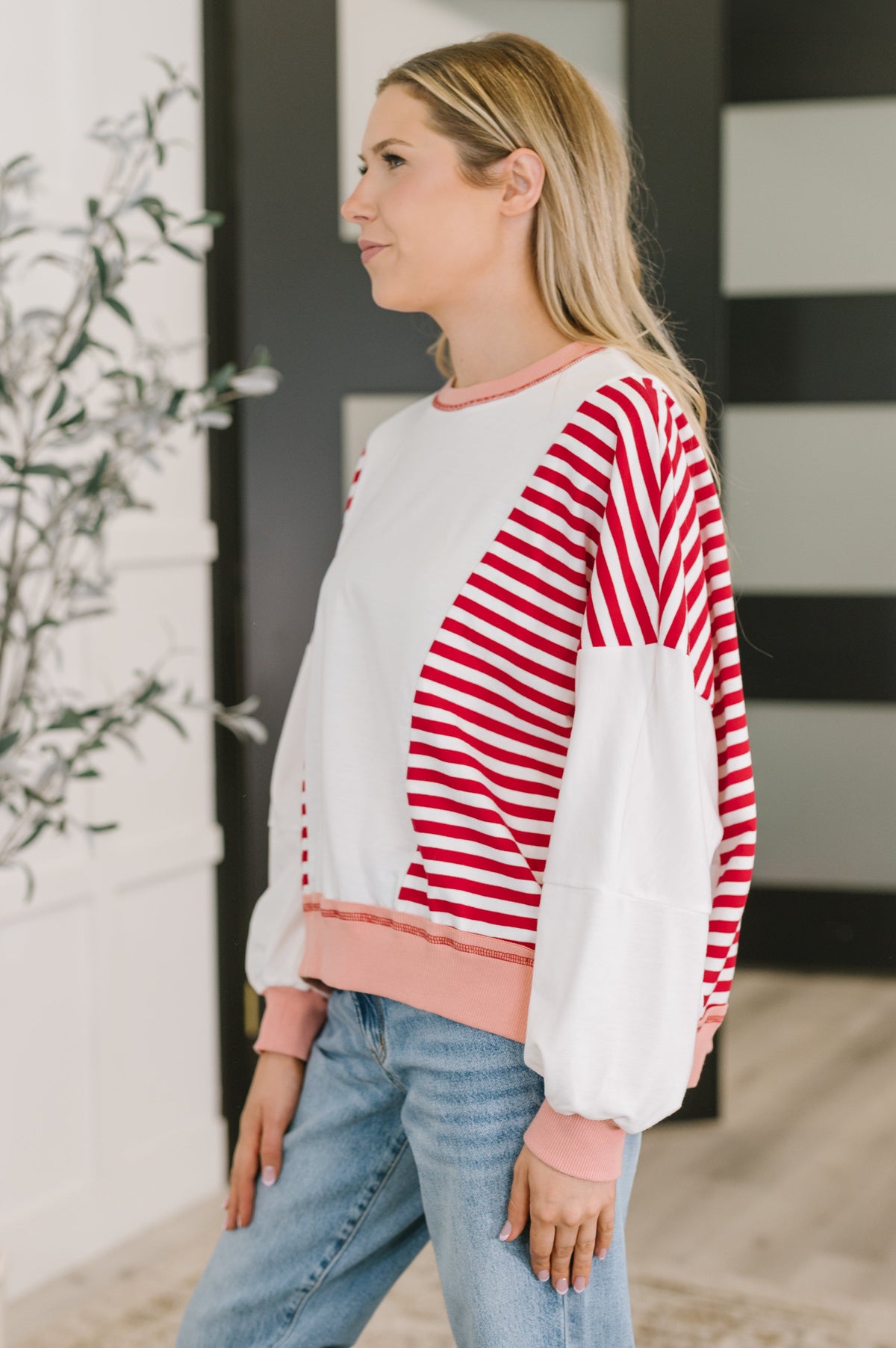 Candy Stripes & Chill Sweatshirt in terry – alternate view 4