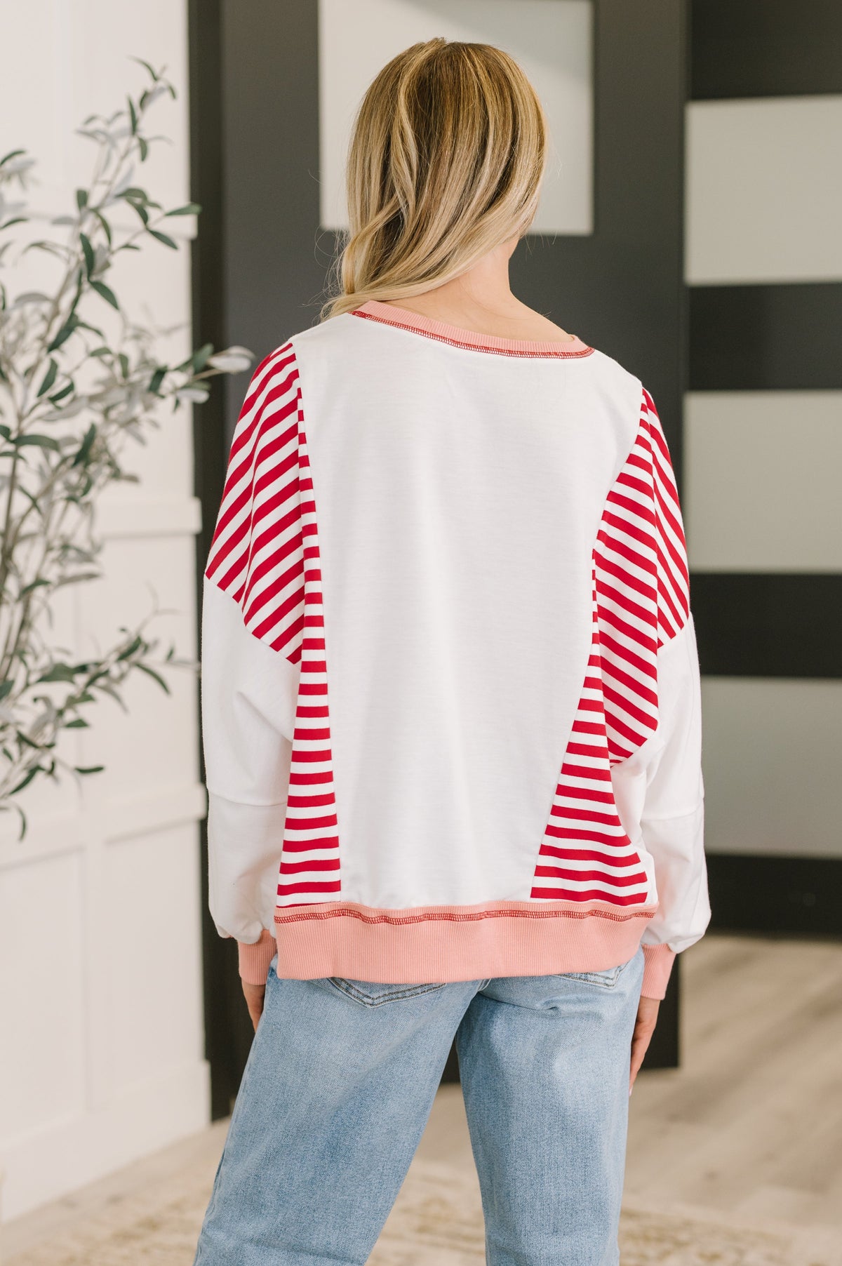 Candy Stripes & Chill Sweatshirt in terry – alternate view 5