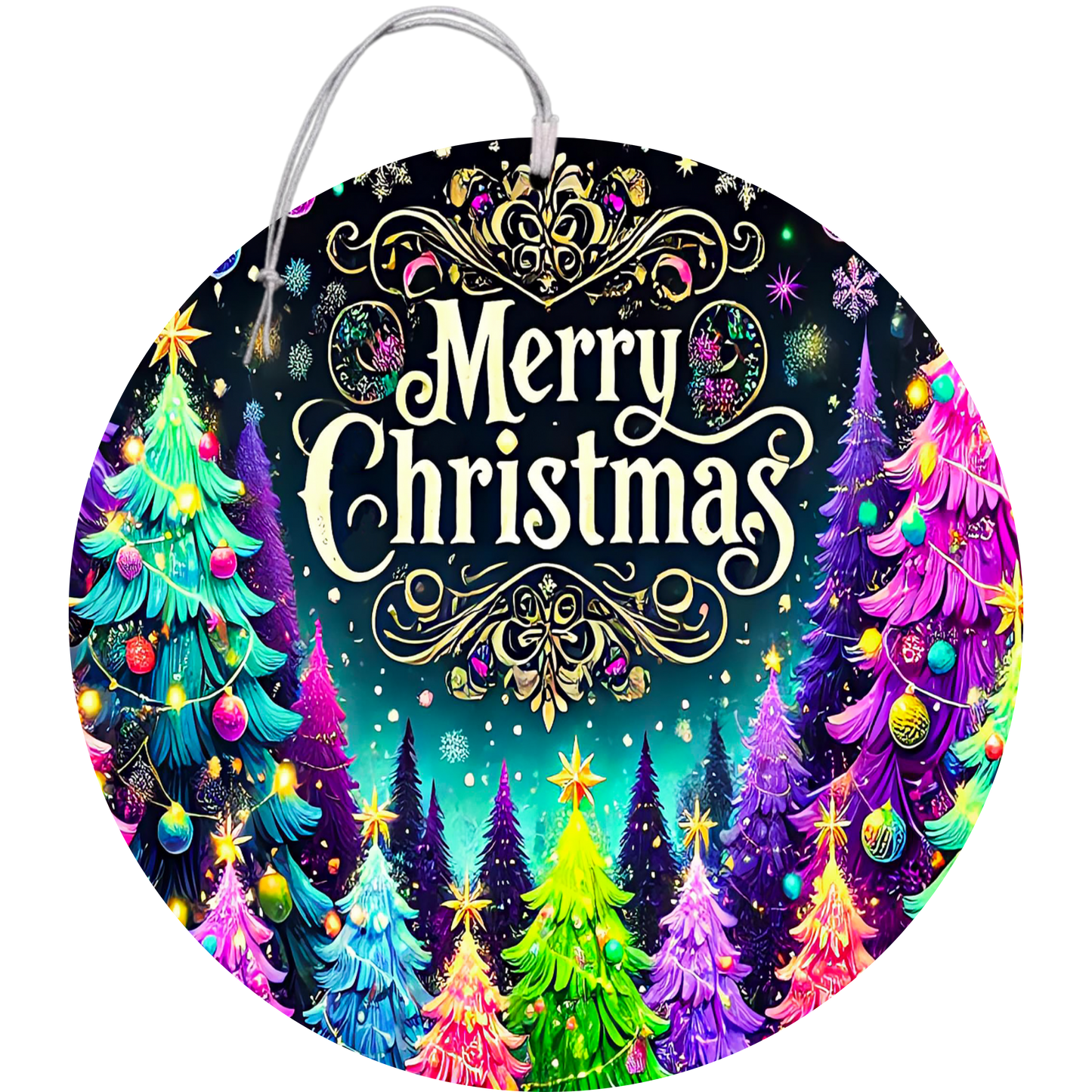 Neon Noel Forest Car Freshener