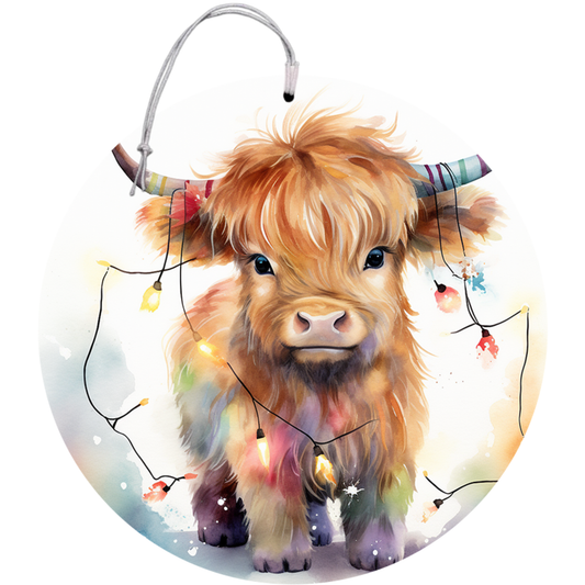 Twinkle Lights Cow Car Freshener