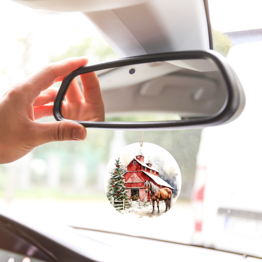 Frosted Stable Glow Car Freshener