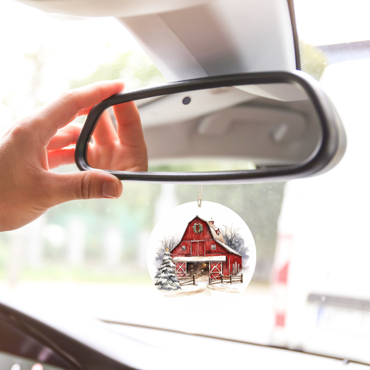 Whispering Winter Barn Car Freshener