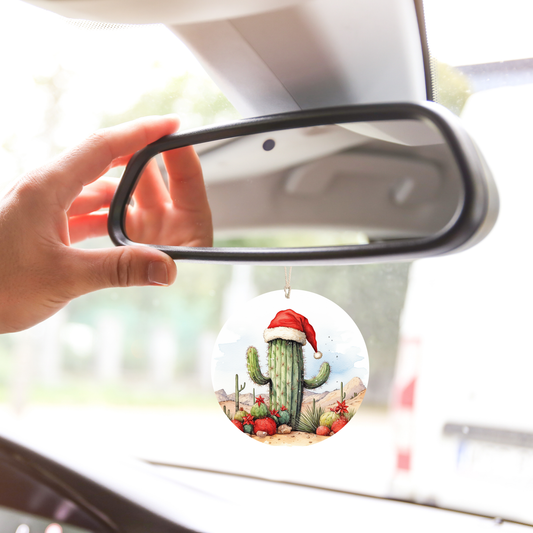 Southwest Cactus Charm Car Freshener