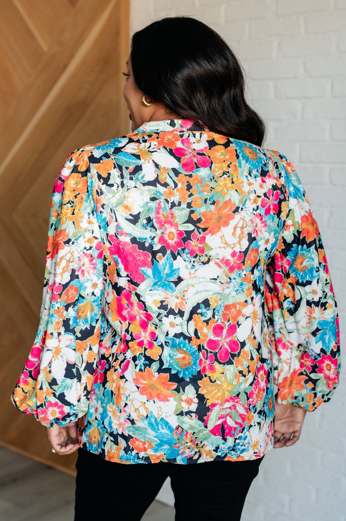 Carry Me Away Floral Peplum Blouse – alternate view 8