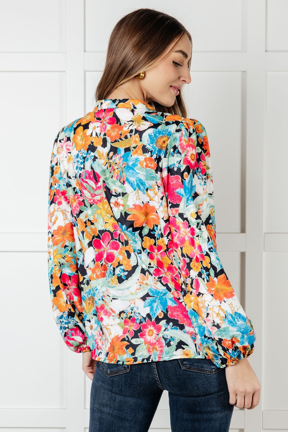 Carry Me Away Floral Peplum Blouse – alternate view 7