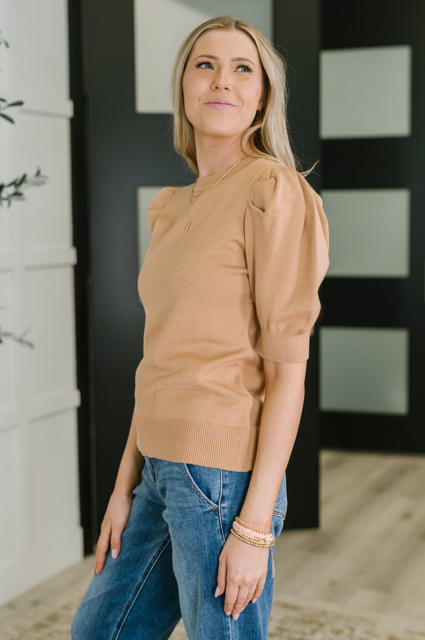 Casually Classy Puff Sleeve Blouse in Brush – alternate view 4