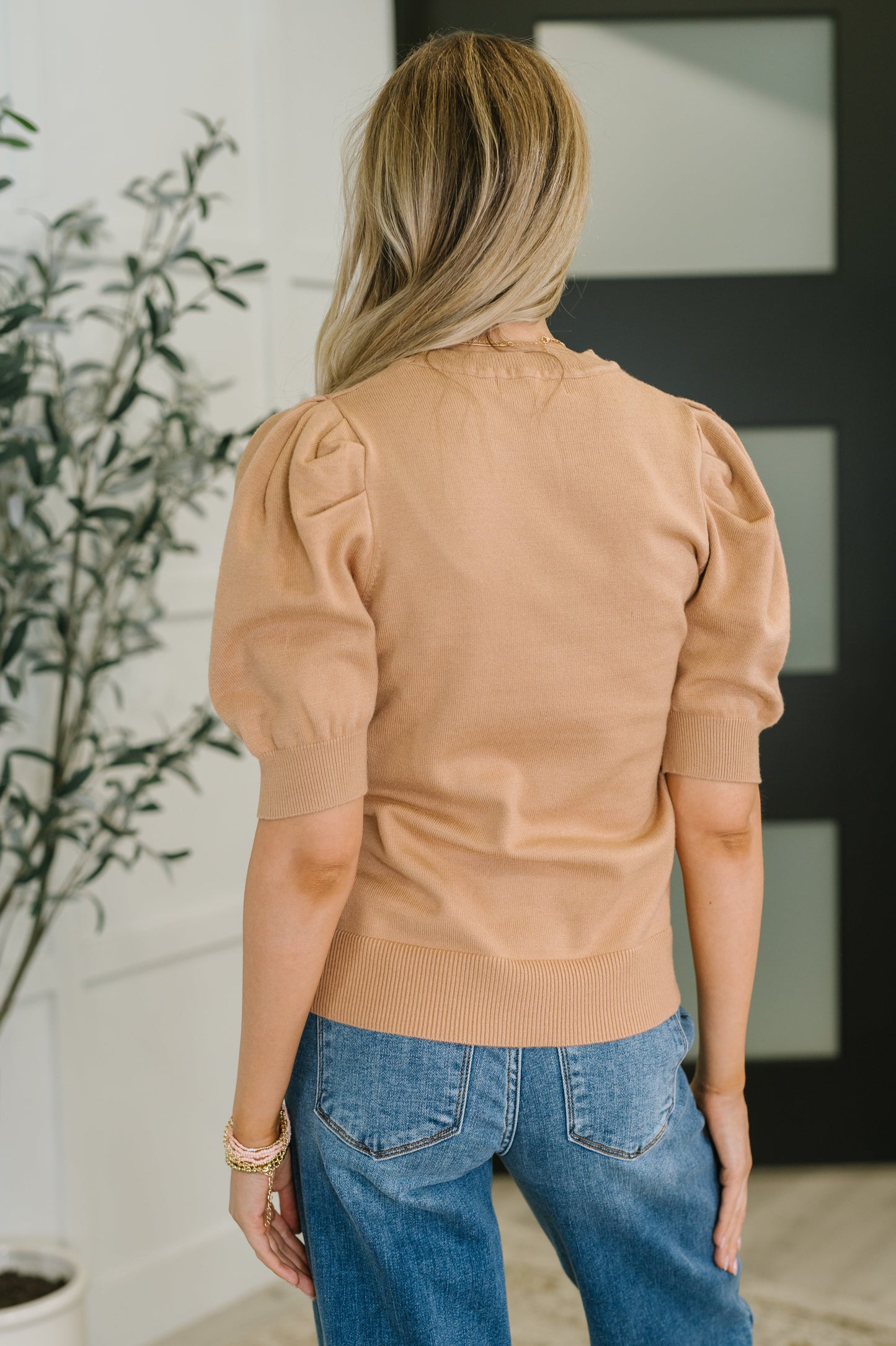 Casually Classy Puff Sleeve Blouse in Brush – alternate view 5