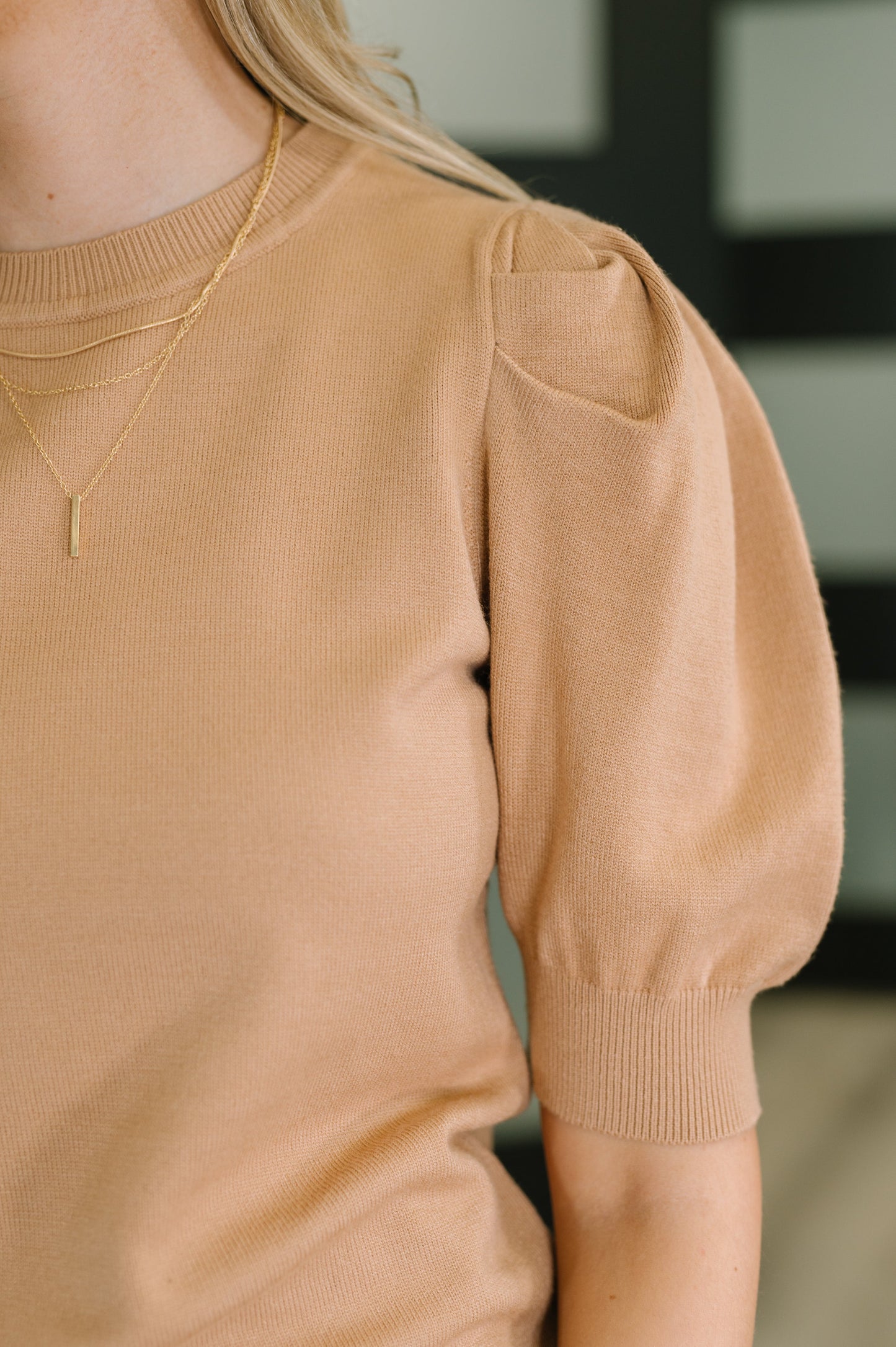Casually Classy Puff Sleeve Blouse in Brush – alternate view 2