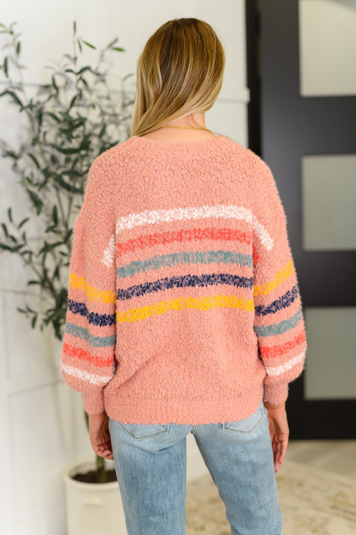 Color Me Cute Fuzzy Knit Pullover – alternate view 5