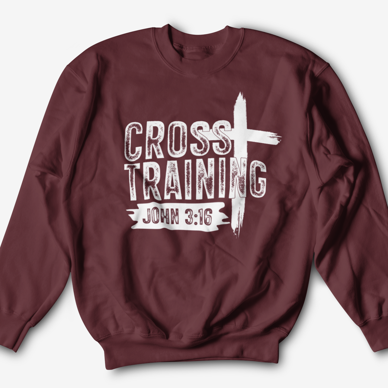 Cross Training Graphic Sweatshirt Graphic Sweatshirt Tea Shirt Shoppe S Garnet