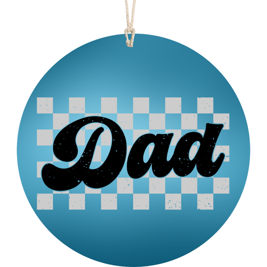Checkered Dad Car Freshener car freshie Tea Shirt Shoppe