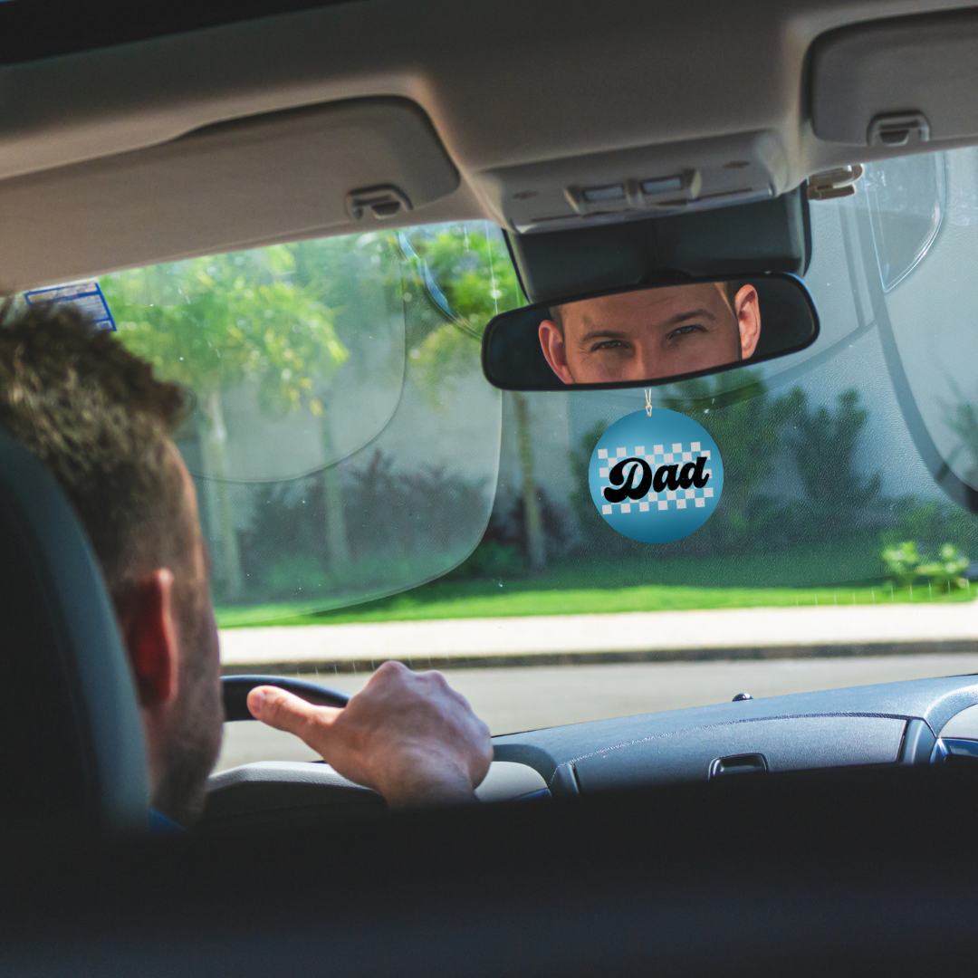 Checkered Dad Car Freshener car freshie Tea Shirt Shoppe