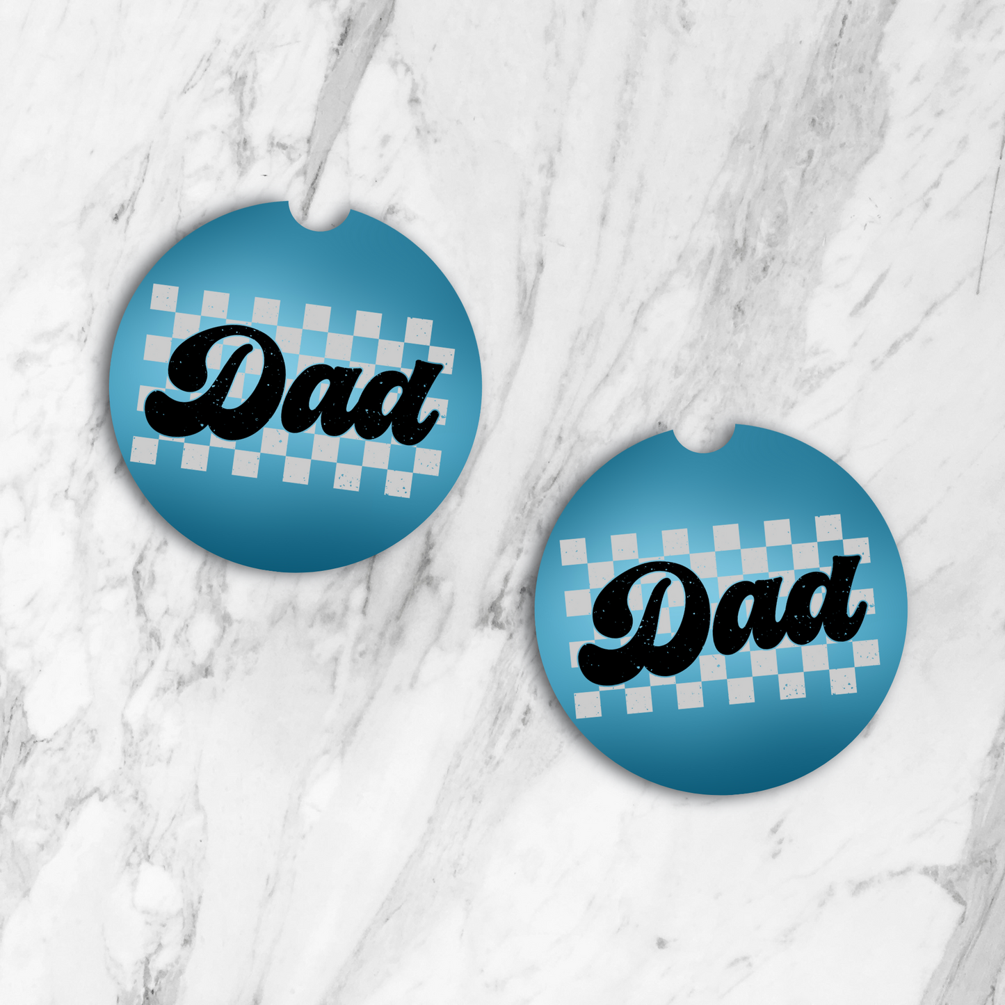 Checkered Dad Car Coasters Tea Shirt Shoppe Wholesale