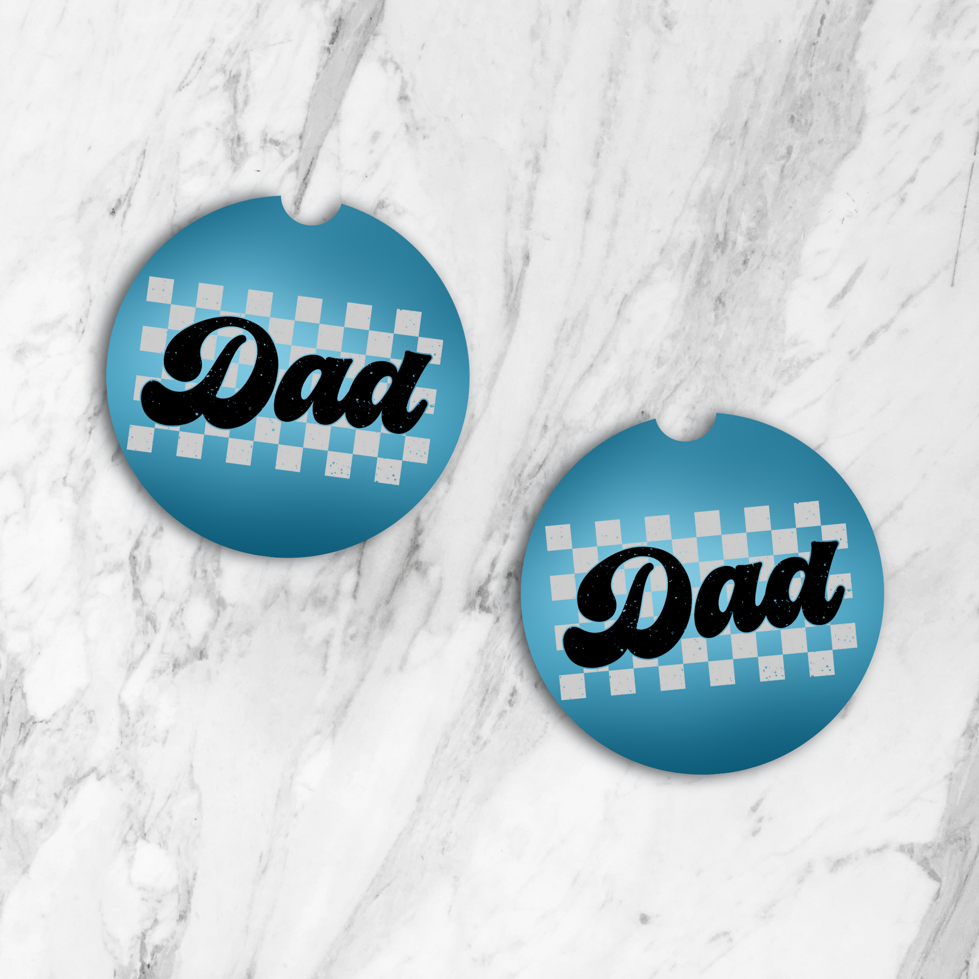 Checkered Dad Car Coasters Tea Shirt Shoppe Wholesale
