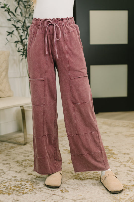 Darlin' So It Goes Mineral Wash High Waisted Sweats in jersey