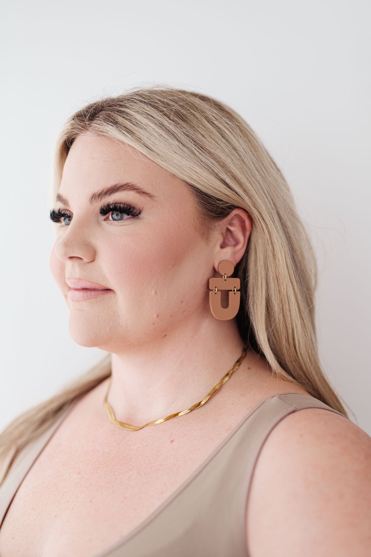 Dreamboat Earrings in Brown, durable plastic – alternate view 2