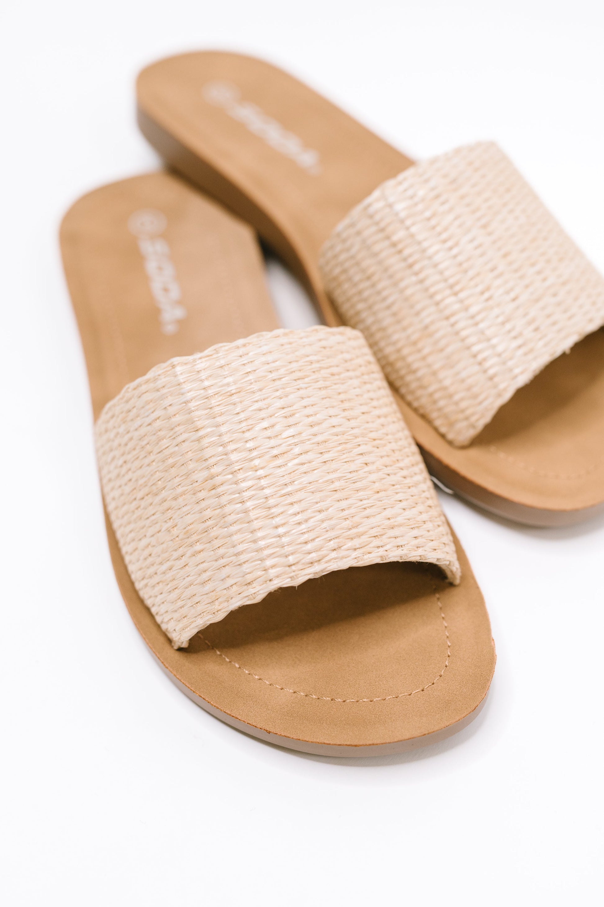 Efron Raffia Woven Slip On Sandal in Bone – alternate view 4