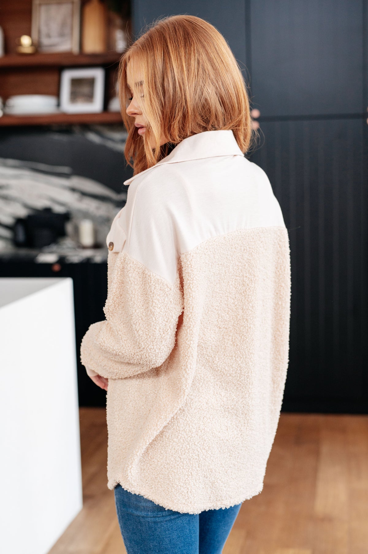 Endless Potential Sherpa Shacket in fleece – alternate view 13