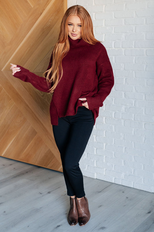 Envelop Me Turtleneck Sweater in knit – alternate view 2
