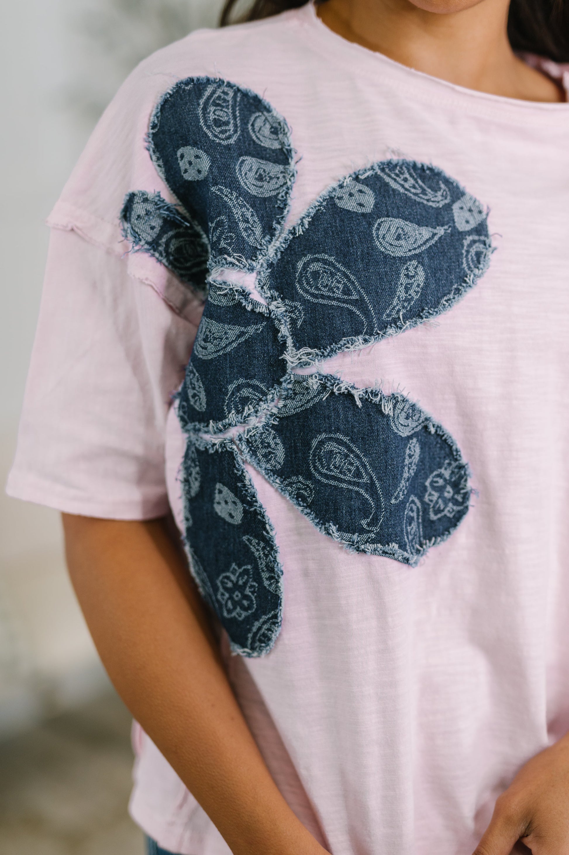 Exactly My Type Paisley Floral Applique Top – alternate view 2