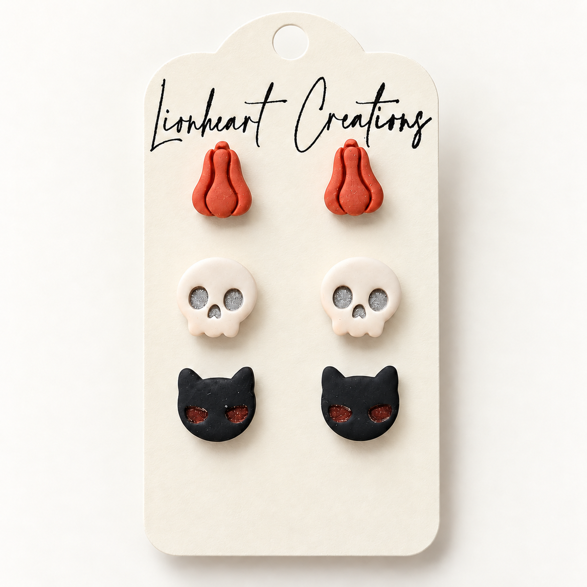 Fall Me Crazy Halloween 3-Pack Clay Earrings – alternate view 2