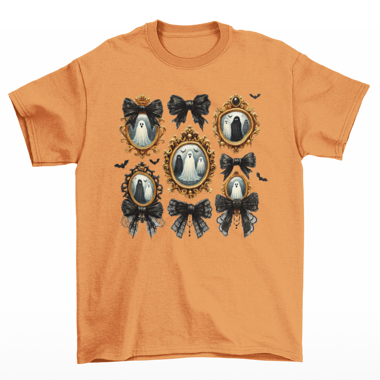 Haunted Heirlooms Graphic Tee T-shirt Tea Shirt Shoppe S Tangerine