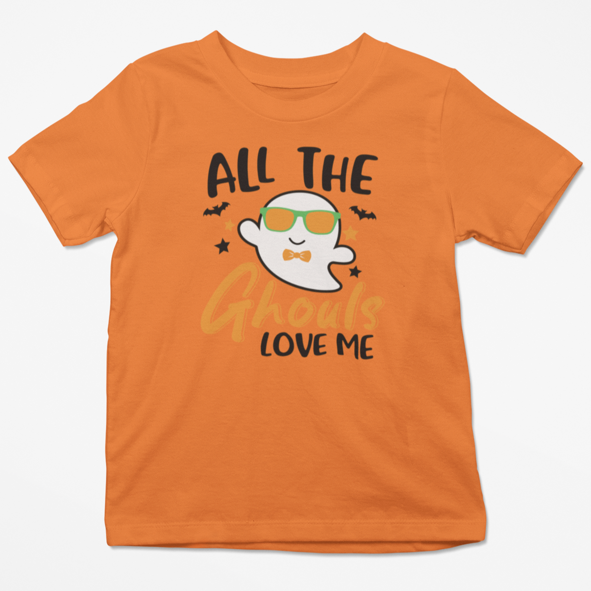 All The Ghouls Love Me Youth & Toddler Graphic Tee Youth Graphic Tee Tea Shirt Shoppe 2T Orange