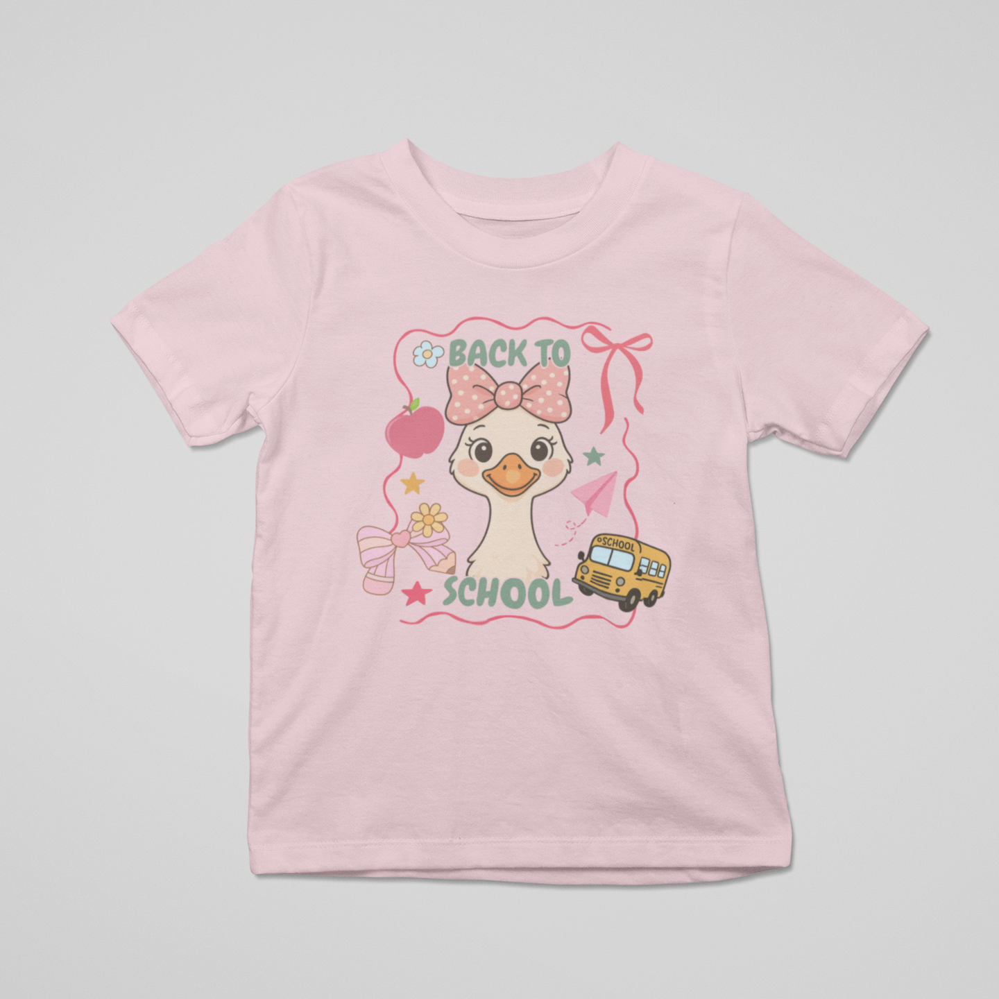 Back To School Goose Graphic Tee Youth Graphic Tee Tea Shirt Shoppe 2T Ballerina