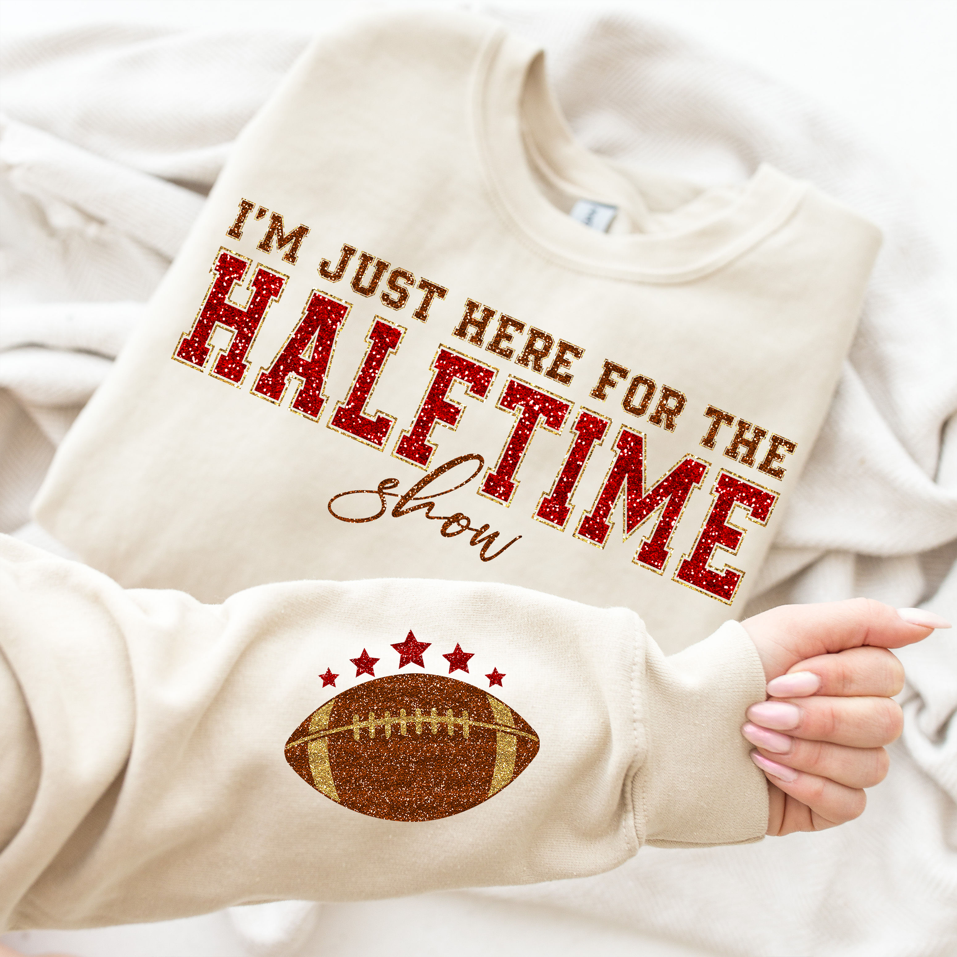 Just Here For The Halftime Show Graphic Sweatshirt Graphic Sweatshirt Tea Shirt Shoppe S