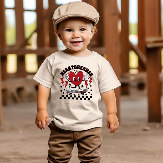 Heartbreaker Youth & Toddler Graphic Tee Youth Graphic Tee Tea Shirt Shoppe 2T Natural