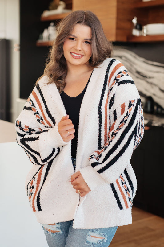 Holding On Aztec Print Cardigan in knit – alternate view 2