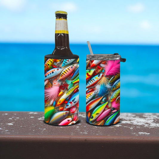 Hooked on Color 4-in-1 Can Cooler Cup New Arrival Tea Shirt Shoppe Wholesale