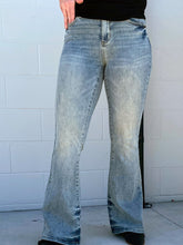 Pin Tack Flare Jeans