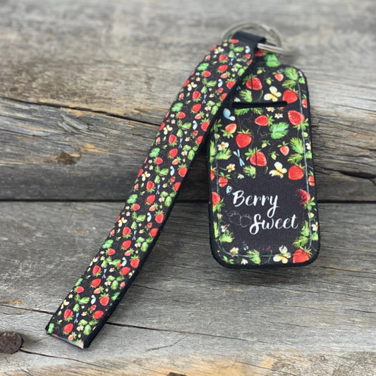 Berry Sweet Chapstick Keychain Holder