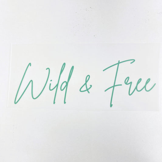 Wild and Free Hot Peel Custom Full Color Ready For Press DTF Print Transfer, Direct To Film DTF Tea-Shirt Shoppe