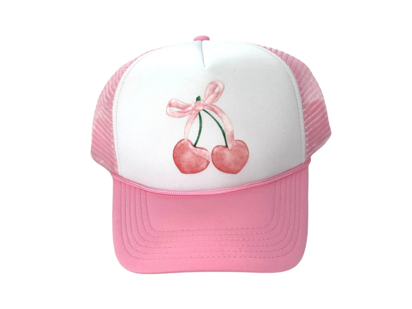 Cherries And A Bow Foam Trucker Hat
