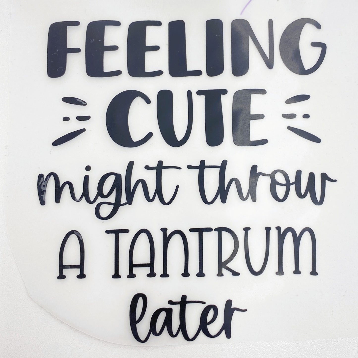 Feeling Cute Hot Peel Custom Full Color Ready For Press DTF Print Transfer, Direct To Film DTF Tea-Shirt Shoppe