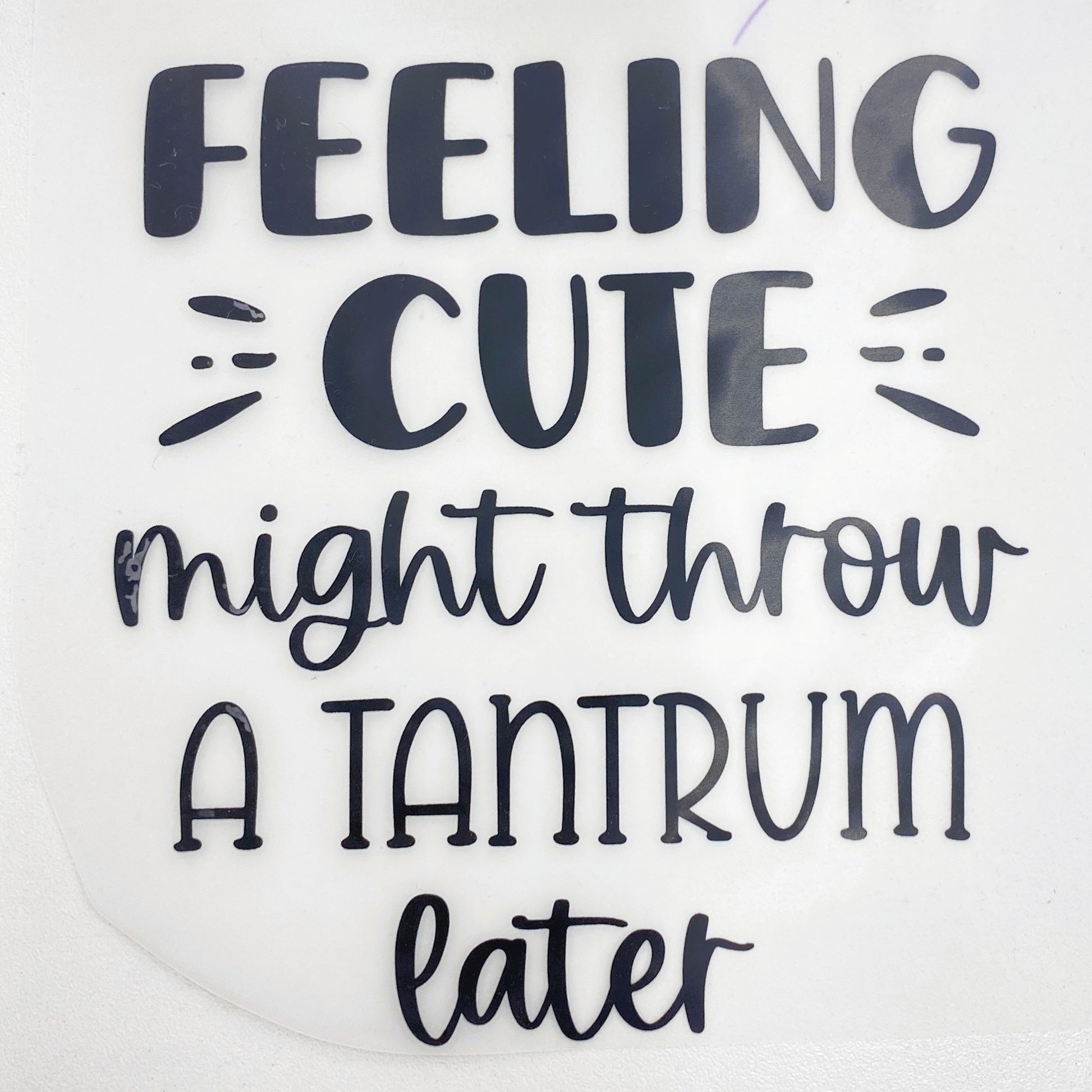 Feeling Cute Hot Peel Custom Full Color Ready For Press DTF Print Transfer, Direct To Film DTF Tea-Shirt Shoppe