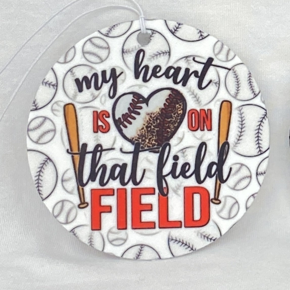 My Heart Is On That Feild Car Freshener car freshie Tea Shirt Shoppe Unscented