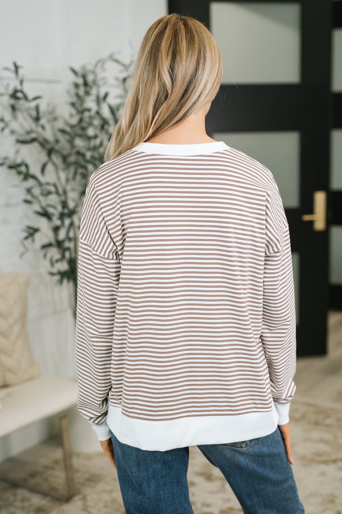 Incredibly Cozy Drop Shoulder Pull Over in jersey knit – alternate view 5