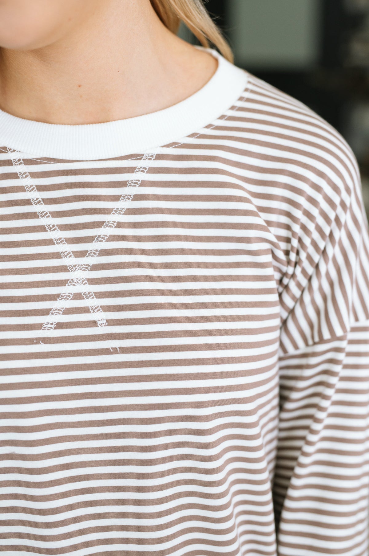 Incredibly Cozy Drop Shoulder Pull Over in jersey knit – alternate view 3