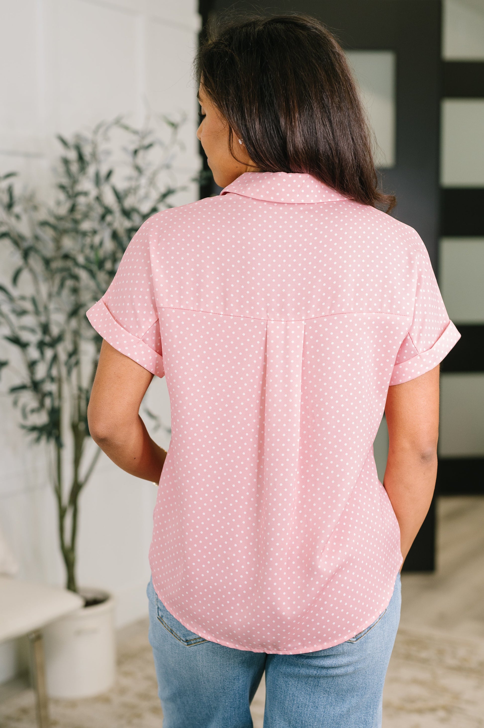 It's Just Business Collared Button Down Blouse – alternate view 6