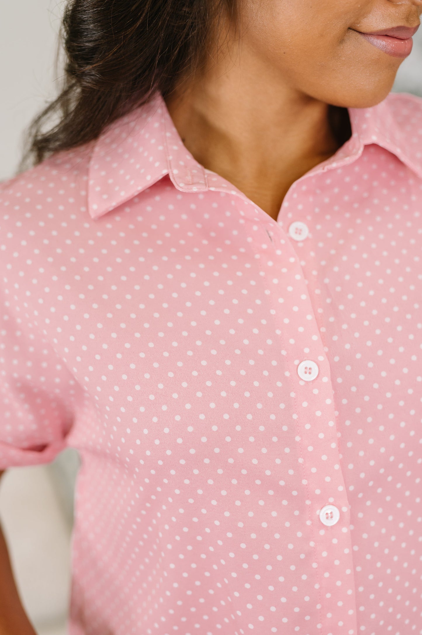 It's Just Business Collared Button Down Blouse – alternate view 2