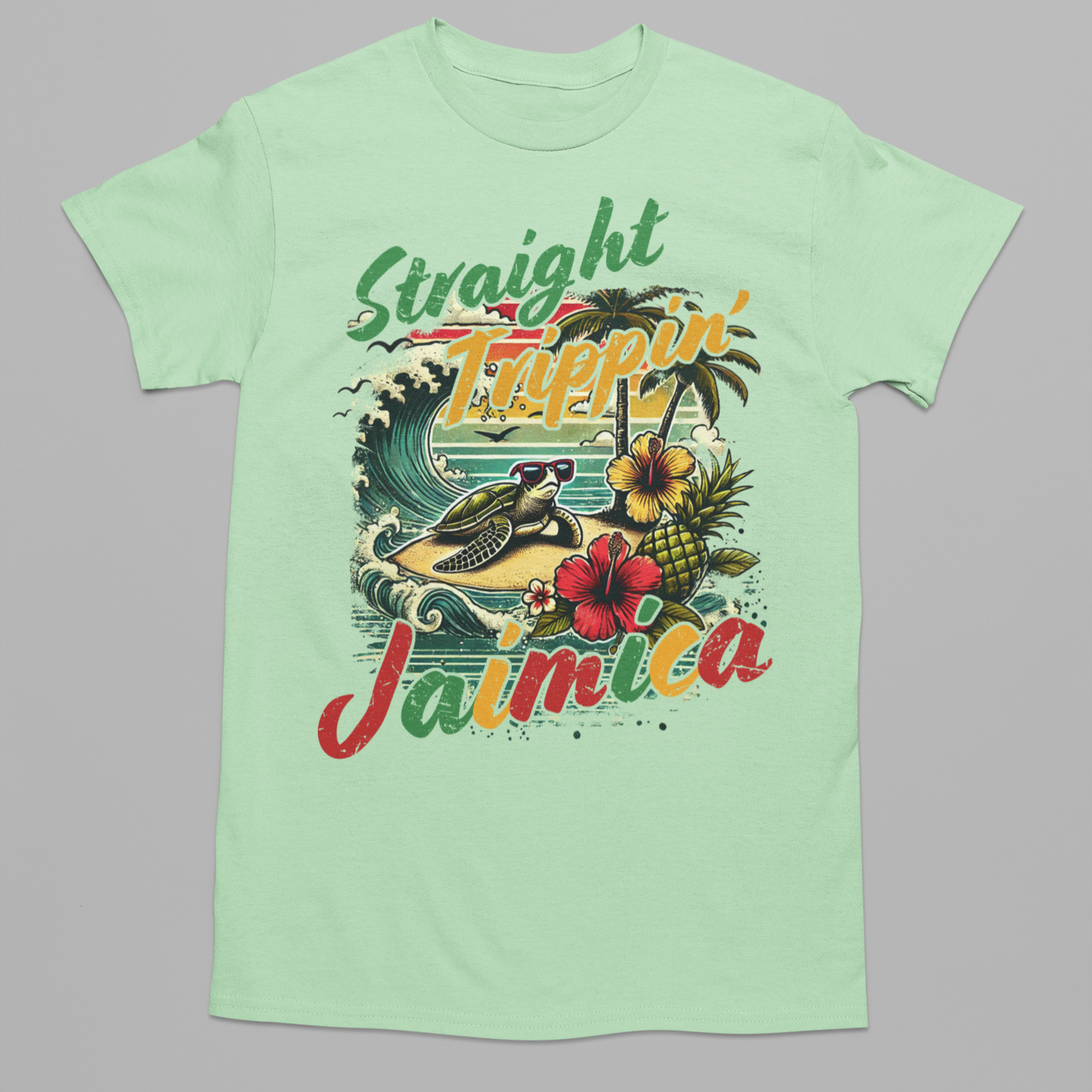 Straight Trippn' Graphic Tee T-shirt Tea Shirt Shoppe S Mint