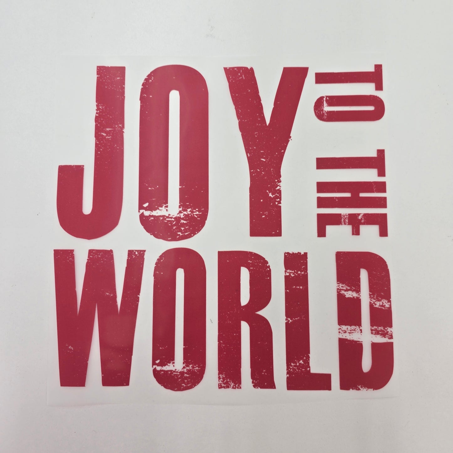 Joy to the World Full Color Ready For Press DTF Print Transfer, Direct To Film