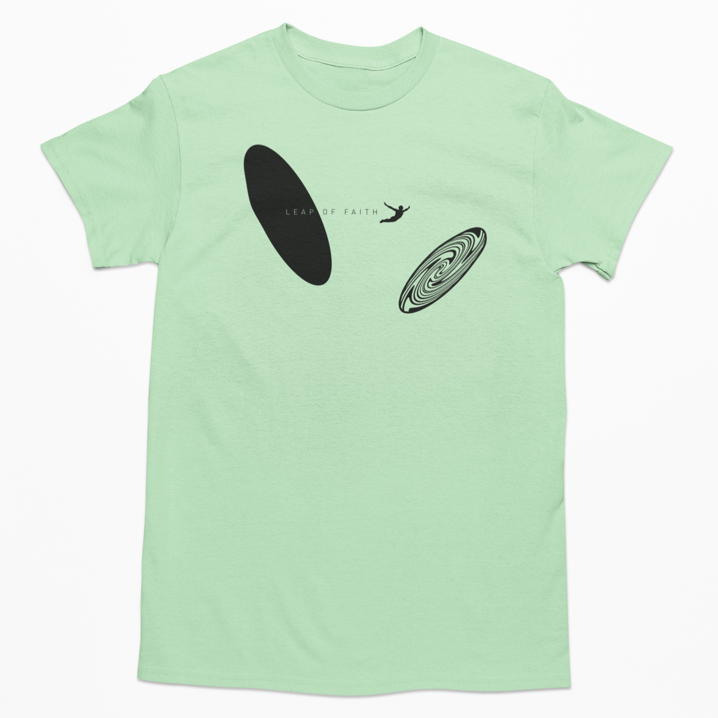 Leap of Faith Graphic Tee T-shirt Tea Shirt Shoppe YS Mint